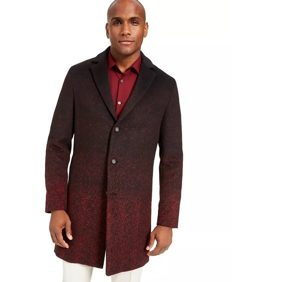Alfani Mens Ombre Herringbone Jacket 